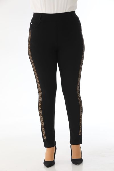 PUNTO BELİ LASTİKLİ GOLD TAŞLI PANTOLON