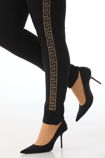 PUNTO BELİ LASTİKLİ GOLD TAŞLI PANTOLON