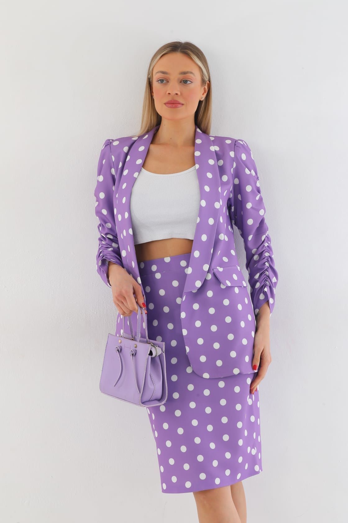 DOUBLE PUANTİYE DESEN ETEK