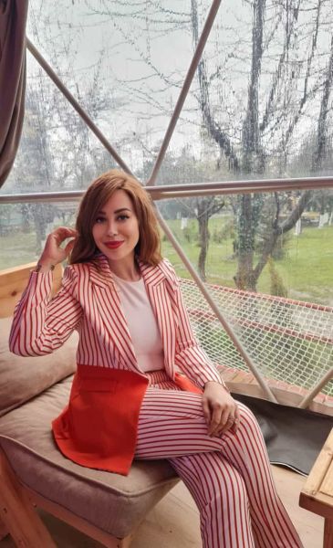DOUBLE ÇİZGİLİ DESEN GARNİLİ CEKET