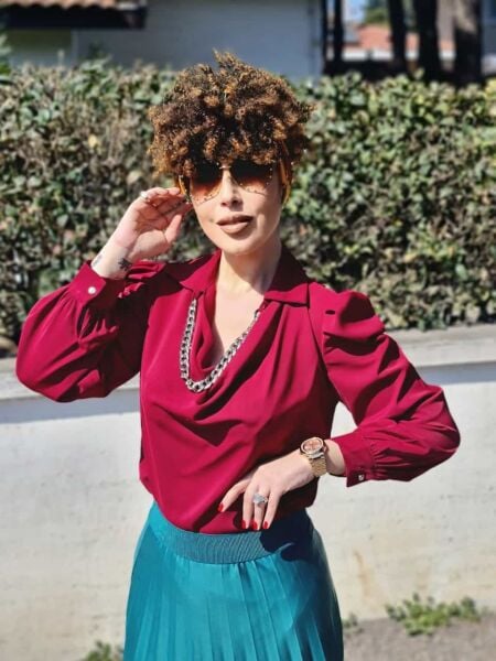Şarmi Zincirli Kadın Bluz
