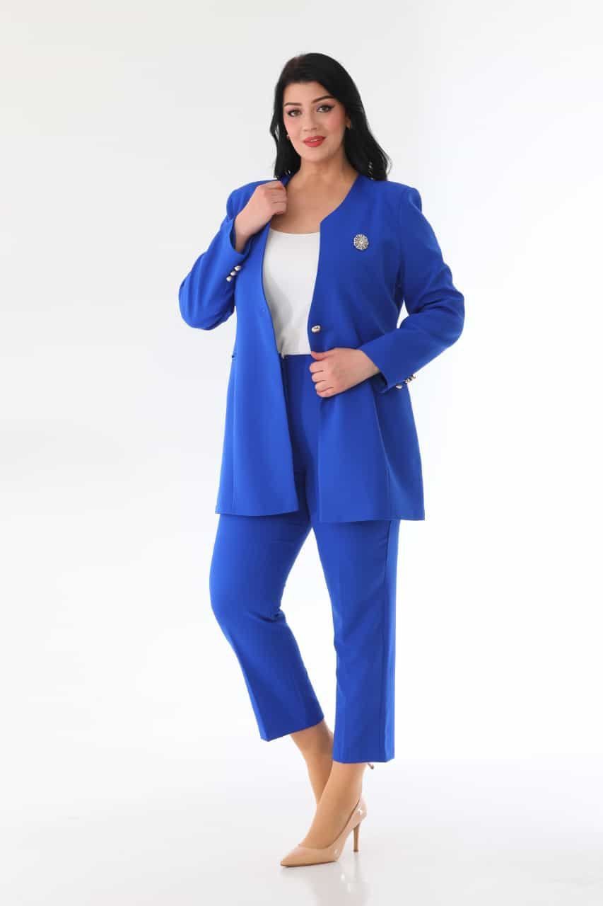 DOUBLE 80 CM YUVARLAK YAKA TEK DÜĞME CEKET