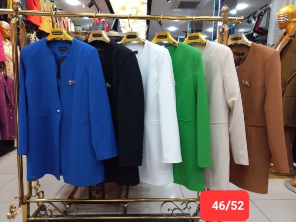 DOUBLE 80 CM YUVARLAK YAKA TEK DÜĞME CEKET