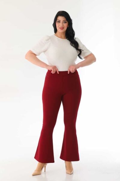 PUNTO BELİ LASTİKLİ İSPANYOL KADIN PANTOLON