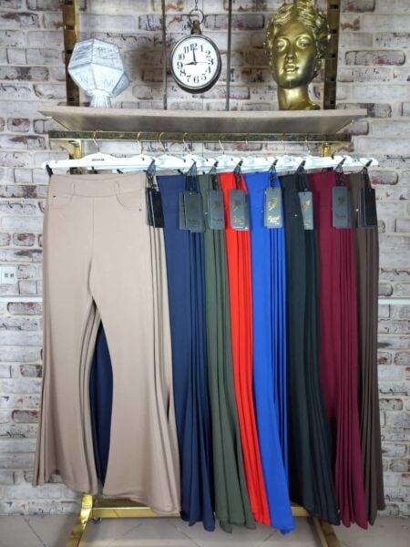 PUNTO BELİ LASTİKLİ İSPANYOL KADIN PANTOLON
