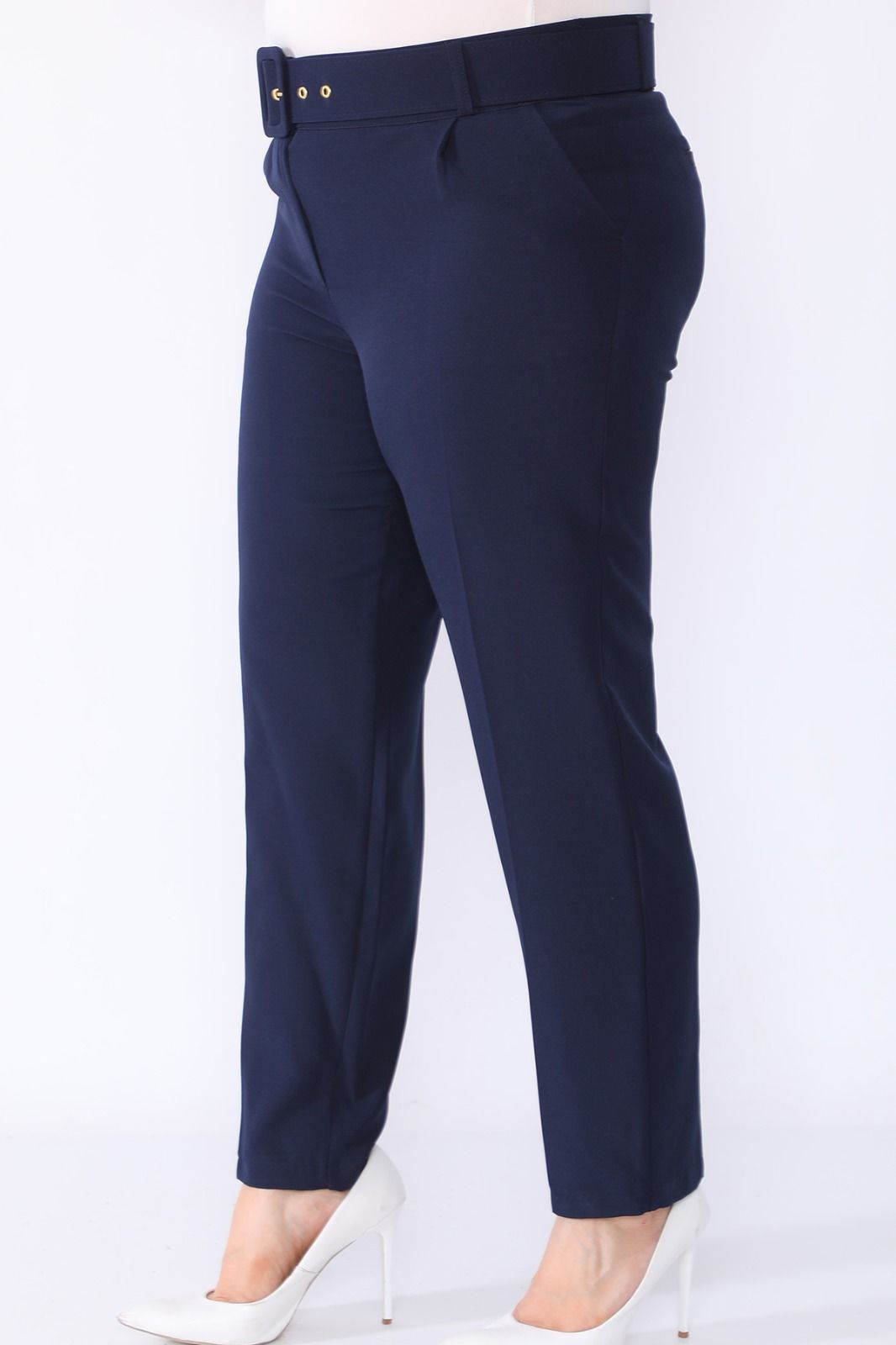 Double Geniş Kemer Klasik Pantolon